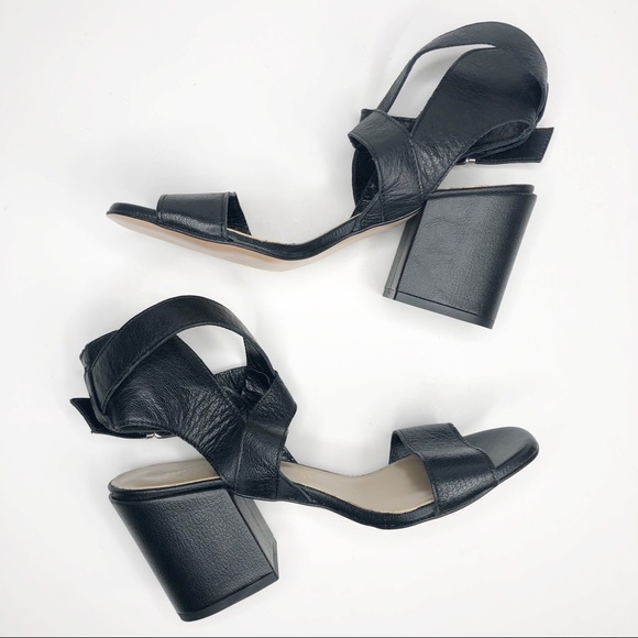 Summit White Mountain Black Heel Sandals 39 / 9 - Picture 3 of 8